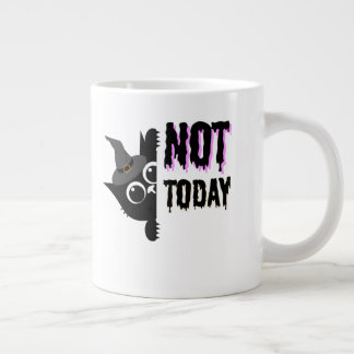 not today cat large coffee mug
