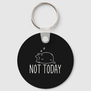 Not Today Crazy Cat S Graphic Cute Funny Key Ring