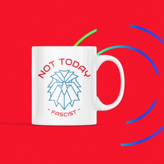 Not Today, Fascist – Bold Eagle Classic Mug (Creator Uploaded)