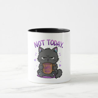 Not Today Grumpy Cat Coffee Lover Cute Funny Cat Mug