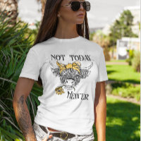 Not Today Heifer Highland Cow Sunflower Cute