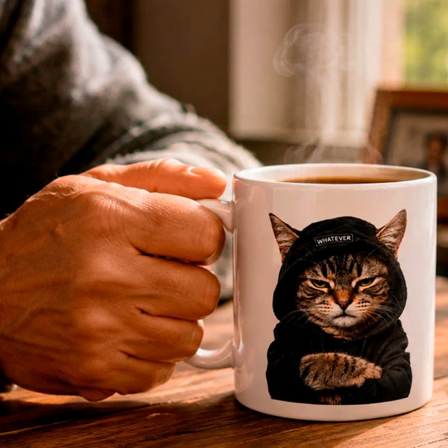 Not Today, Human – Funny Grumpy Cat Coffee Mug (Creator Uploaded)