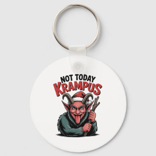 Not Today Krampus Evil Krampus Christmas Key Ring