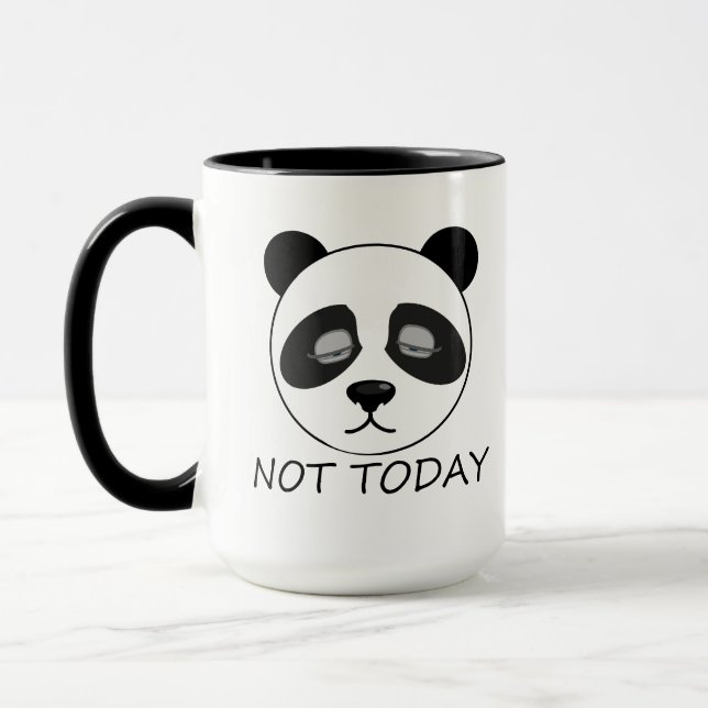 Not Today Panda Mug (Left)
