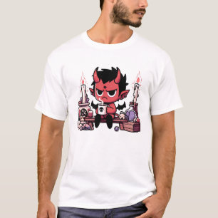 Not Today, Satan – Dark Humour Demon with Coffee D T-Shirt