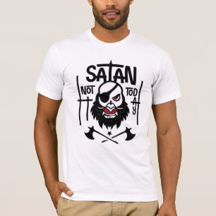 Not Today Satan – Funny One-Eyed Satan Jailed T-Shirt