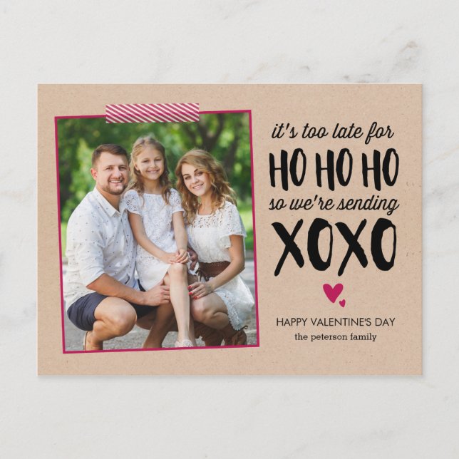 Not Too Late For Valentine's Day Postcard (Front)