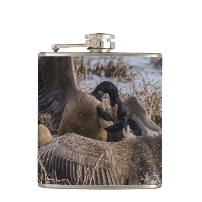 Not Wanted Here Hip Flask (Front)