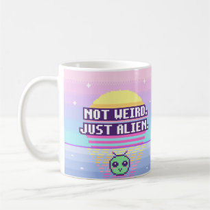 Not Weird. Just Alien. Neurodivergent Pixel Mug