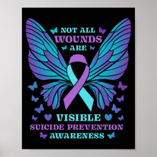 Not Wounds Are Visible Suicide Prevention Poster