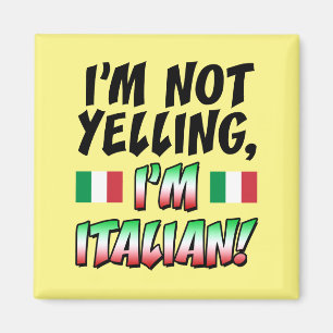 Not Yelling I'm Italian Magnet