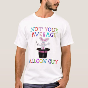 Not Your Average Balloon Guy Rabbit in Hat T-Shirt