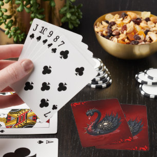 Not Your Average Swan – Spikes, Skulls & Sass. Playing Cards