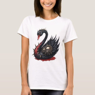 Not Your Average Swan – Spikes, Skulls & Sass. T-Shirt