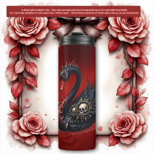 Not Your Average Swan – Spikes, Skulls & Sass.  Thermal Tumbler