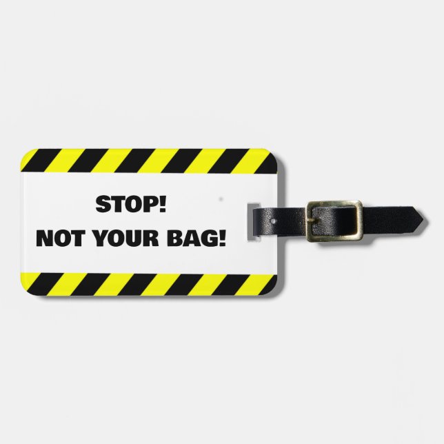Not your bag luggage tag (Front Horizontal)