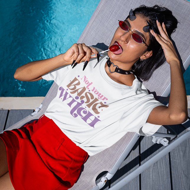 Not Your Basic Witch Spooky Halloween Magic T-Shirt (Creator Uploaded)