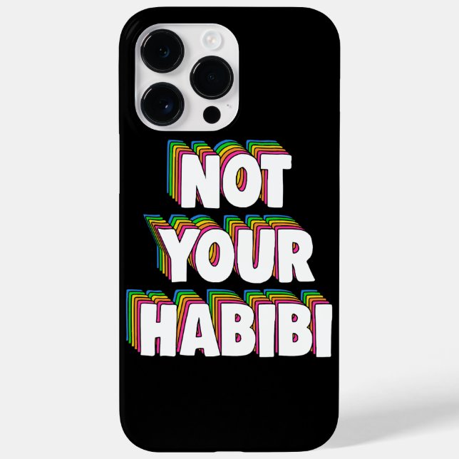 Not Your Habibi Case-Mate iPhone Case (Back)