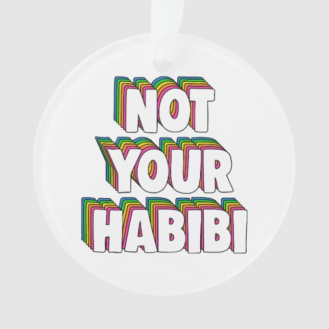 Not Your Habibi Ornament (Front)