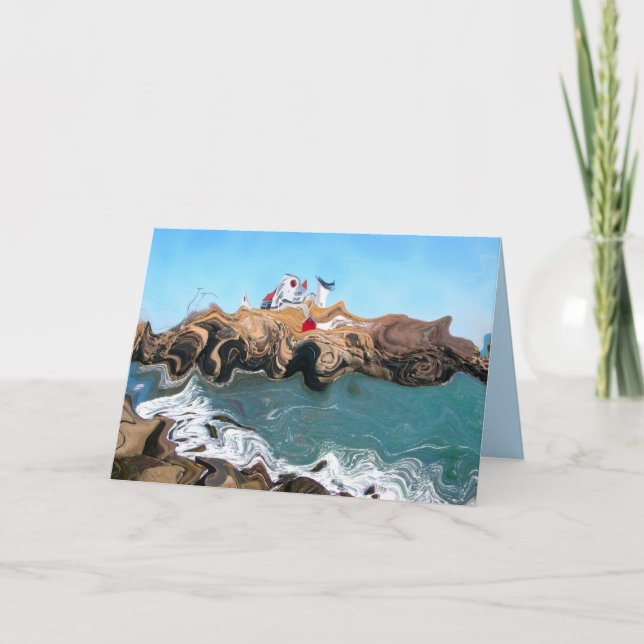 Not Your Normal Nubble Lighthouse Greeting Card w/ (Front)