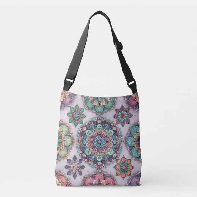 Not Your Ordinary Snowflakes Crossbody Bag (Front)