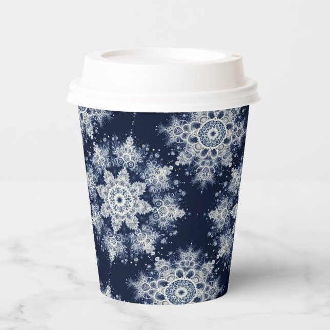 Not Your Ordinary Snowflakes III Paper Cups (Front)