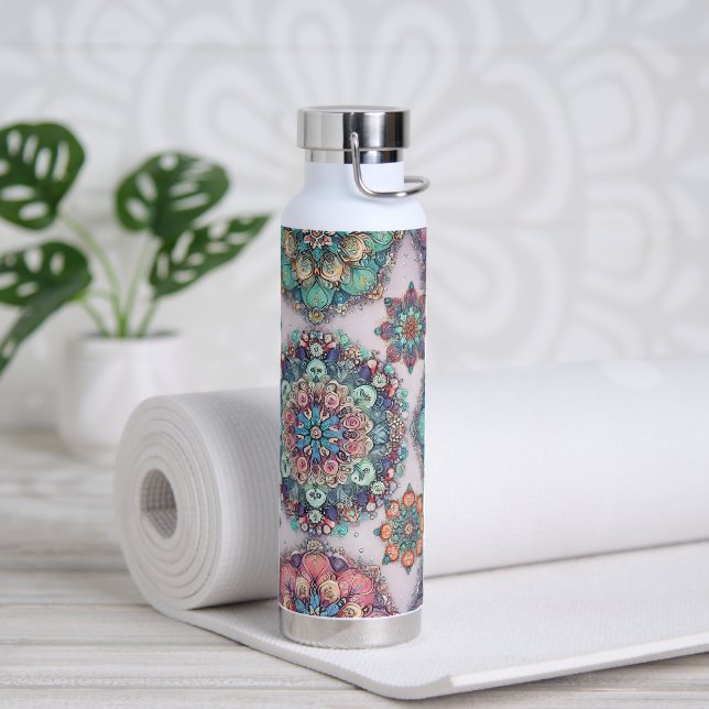 Not Your Ordinary Snowflakes Water Bottle (Yoga)