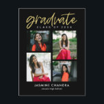 Notably Cool Editable Colour Graduation Postcard<br><div class="desc">Modern and stylish graduation announcement/invitation from Berry Berry Sweet Designs. Visit our design showroom at www.berryberrysweet.com for stylish stationery designs and personalised gifts!</div>