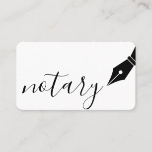 Notary Agent Nib Logo Tax Preparatory Book Keeping Business Card