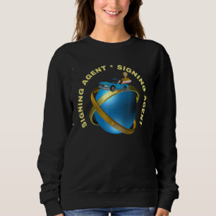 Notary Around The World Mobile Notary Car Stamp Se Sweatshirt