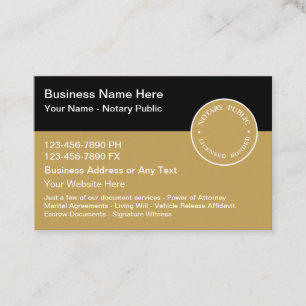 Notary Business Cards
