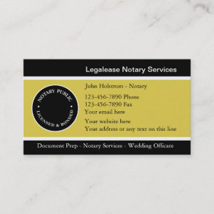 Notary Business Cards
