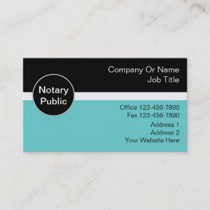 Notary Business Cards