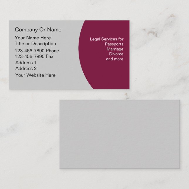 Notary Business Cards (Front/Back)