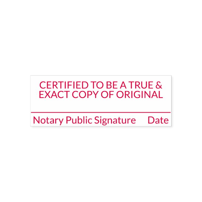 Notary Certified copy stamp (Design)