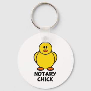 Notary Chick Key Ring