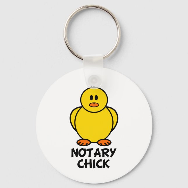 Notary Chick Key Ring (Front)