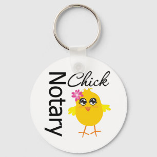 Notary Chick Key Ring