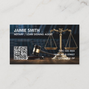 Notary Custom QR Business Card