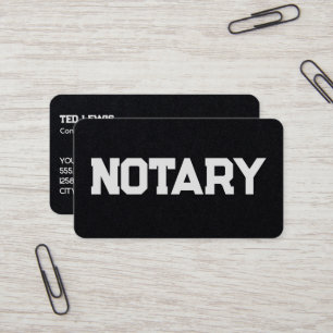 Notary Custom QR Business Card