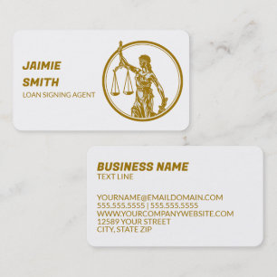 Notary Lawyer Attorney Business Card