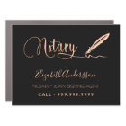 Notary loan signing agent black rose gold