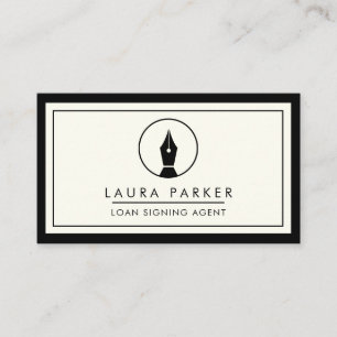 Notary Loan Signing Agent Consultant Broker Business Card