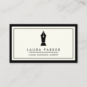 Notary Loan Signing Agent Consultant Broker Business Card
