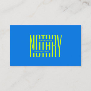 Notary Loan Signing Agent Elegant Blue &Green Business Card