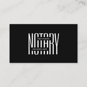 Notary Loan Signing Agent Elegant   Business Card