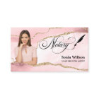 Notary Loan Signing Agent Modern Blush Pink Photo