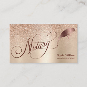 Notary Loan Signing Agent Modern Professional Busi Business Card