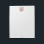 Notary Loan Signing Agent Modern Rose Gold Agate Notepad<br><div class="desc">A modern,  stylish notary logo business card with calligraphy script typography and feather pen with agate background.  Ideal for notary,  professionals,  lawyers,  loan agents,  mortgage agents... .</div>