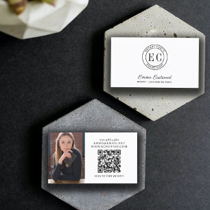 Notary Loan Signing Agent Photo QR Code Business Card